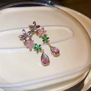 Multi-Coloured | Premium Crystal | Sterling Silver Plated Earrings