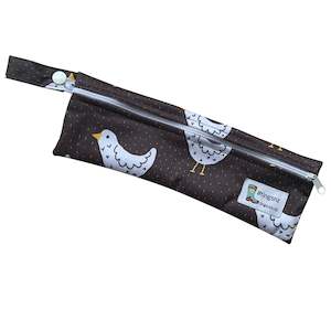 All Wet Bags Cutlery Bags: It's raining hen (cutlery or toothbrush wet bag)