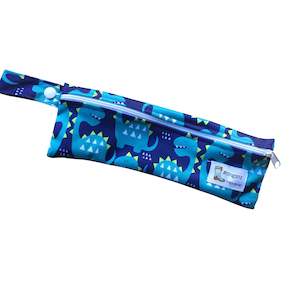 Dragosaur (cutlery or toothbrush wet bag)