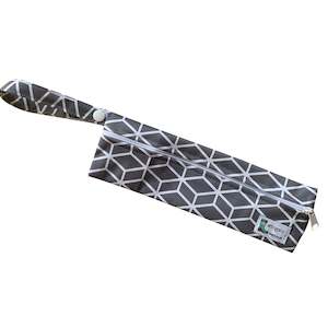 All Wet Bags Cutlery Bags: Geometric (cutlery or toothbrush wet bag)