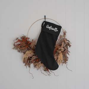 Black Santa Stocking | Personalised