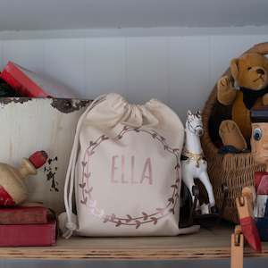 All: Christmas Eve Bag | Rose Gold Wreath