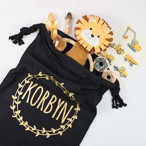 Black Santa Sack | Personalised