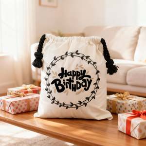 Happy Birthday - black wreath