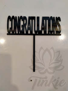 Cake Toppers: Congratulations - Cake Topper