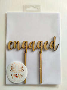 Wedding Collection: Engaged cake topper