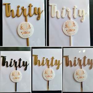 Cake Toppers: Thirty cake topper