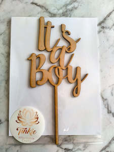 Weekly Special: It's a Boy cake topper