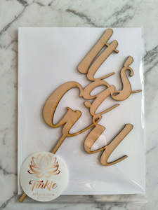 Weekly Special: It's a Girl cake topper
