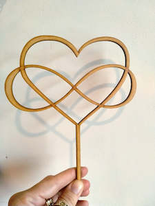 End Of Range Items: Infinity Heart Cake Topper