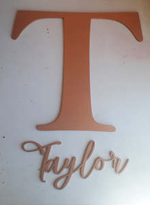 Kids Room Signage: Kids Room Initials Sign set