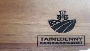 Corporate Gifts: Engraving corporate gifts bread boards or platters