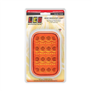 Body Parts Lights Globes: INDICATOR LAMP W/AMBER LENS BLIST PACK 131AM