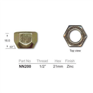 Brakes Brake Wheel Nuts: WHEEL NUT NN2005