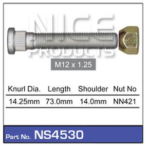 PRODUCTS WHEEL STUD AND NUT NS4530