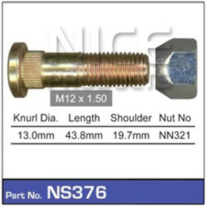 PRODUCTS WHEEL STUD AND NUT NS376