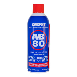 Engine Oil: ABRO AB-80 SPRAY LUBRICANT WITH TEFLON 283g AB80