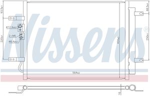 A C Condensor Parts: CONDENSER HYUNDAI IONIQ 1.6L HYBRID 03/17-ON CN9512