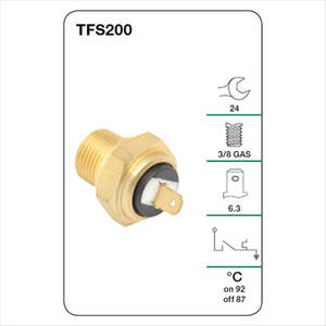 Cooling Electrical: TRIDON FAN SWITCH TFS200