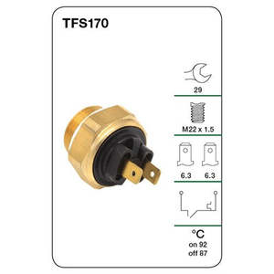 Cooling Electrical: TRIDON FAN SWITCH TFS170