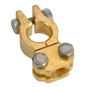 Harness Connectors: Battery Terminal Heavy Duty Brass Saddle Negative 1Pk BT611HN1