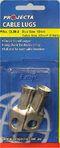 Misc Electrical: Cable Lug 50mm2 10mm Stud 2pk CL38-2