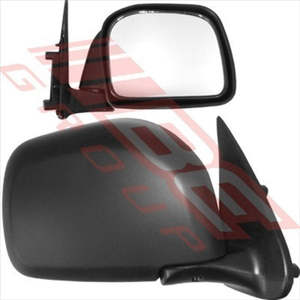 Body Parts Doors Mirrors: MIRROR - CNR MOUNTED - MANUAL - R/H - BLK - TOYOTA HILUX 4WD 1999-01 8127016-58G