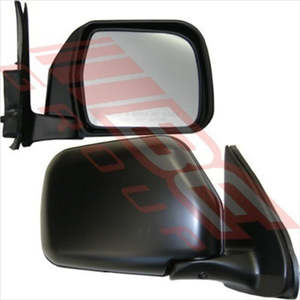 MIRROR - CNR MOUNTED - MANUAL - R/H - BLK - TOYOTA HILUX 2WD 1999-01 8127016-54G