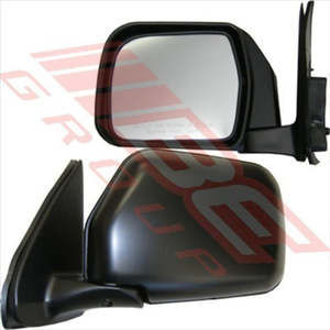 MIRROR - CNR MOUNTED - MANUAL - L/H - BLK - TOYOTA HILUX 2WD 1999-01 8127016-53G