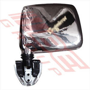 Body Parts Doors Mirrors: DOOR MIRROR - L/H - CHROME - DOOR MOUNT - NISSAN NAVARA D21 1986-92 1642016-7