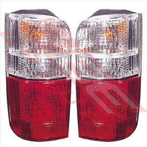 REAR LAMP - SET - L&R - CLEAR/RED - TOYOTA HIACE 1990 8192098-81PG