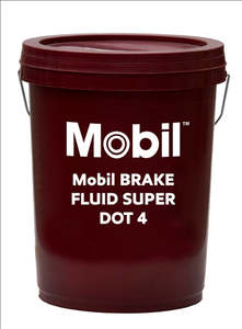 Brakes Brake Fuilds Reservoir: MOBIL BRAKE FLUID SUPER DOT 4 (20LT) 135243
