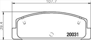 REAR DISC BRAKE PADS - MAZDA RX7 CERAMIC 86-00 DB417PS