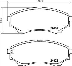 Brakes Disc Brake Calipers Kits: FRONT BRAKE PADS - FORD RANGER MAZDA BT50 CERAMIC 06- DB1681PS
