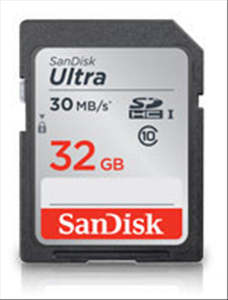 Car Audio Phone Accessories: SanDisk Ultra 32GB SD Card SDSDU-032G