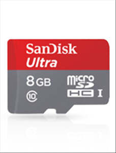 Car Audio Phone Accessories: SanDisk Ultra 8GB SD Card SDSDQUA-008G