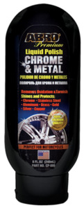 Car Care Exterior Trim Tyre Care: ABRO Premium Liquid Polish Chrome & Metal - 240mL CP880
