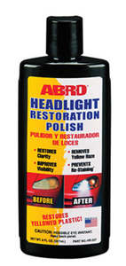 Car Care Glass Cleaning Conditioning: HEADLIGHT RESTORATION POLISH - 237ML HR237