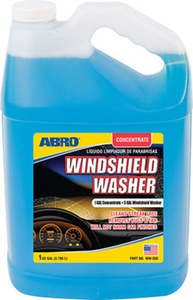 Car Care Wash Wax Polish: ABRO Windshield Washer Concentrate - 3.785L WW556