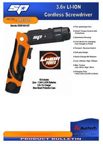 3.6v Screwdriver SP81201