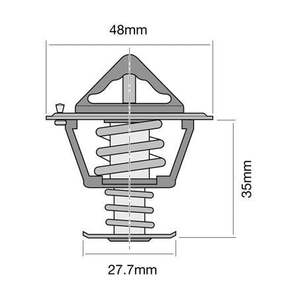 Thermostats Housings: Tridon High Flow Thermostat 48mm - 82 Degrees C TT2014-180