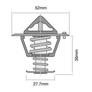 Thermostats Housings: Tridon Thermostat 52mm - 77 Degrees C - TT328-170