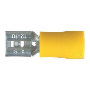 Narva Crimp Terminal Female Blade Yellow Terminal Entry 6.3 x 0.8mm Vinyl 100Pk 56138