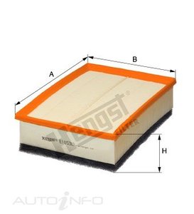 HENGST AIR FILTER RENAULT MASTER NISSAN NV400 2.3 292*202*76 PANEL - E1053L