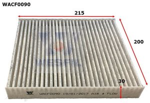 Cabin Air Filters: WESFIL CABIN FILTER HOL ISU MAZ MIT NIS 215*200*30 - WACF0090