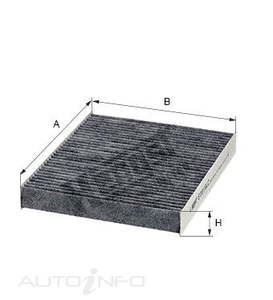 CABIN FILTER HENGST AUDI VW SEAT SKODA 256*223*35