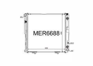Radiator Suits Mercedes E Class 200 W124 2.0L Petrol 1992-1995 - MER6688