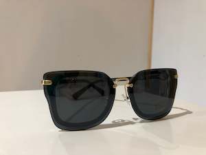 Sunglasses: Tinkup Sunnies Square frameless black lens