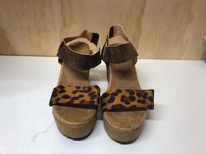Shoes: Summer leopard wedge heels