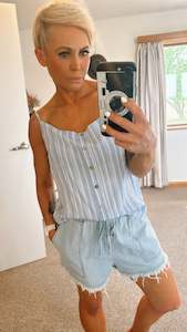 20 Tops: Stripe straight cami